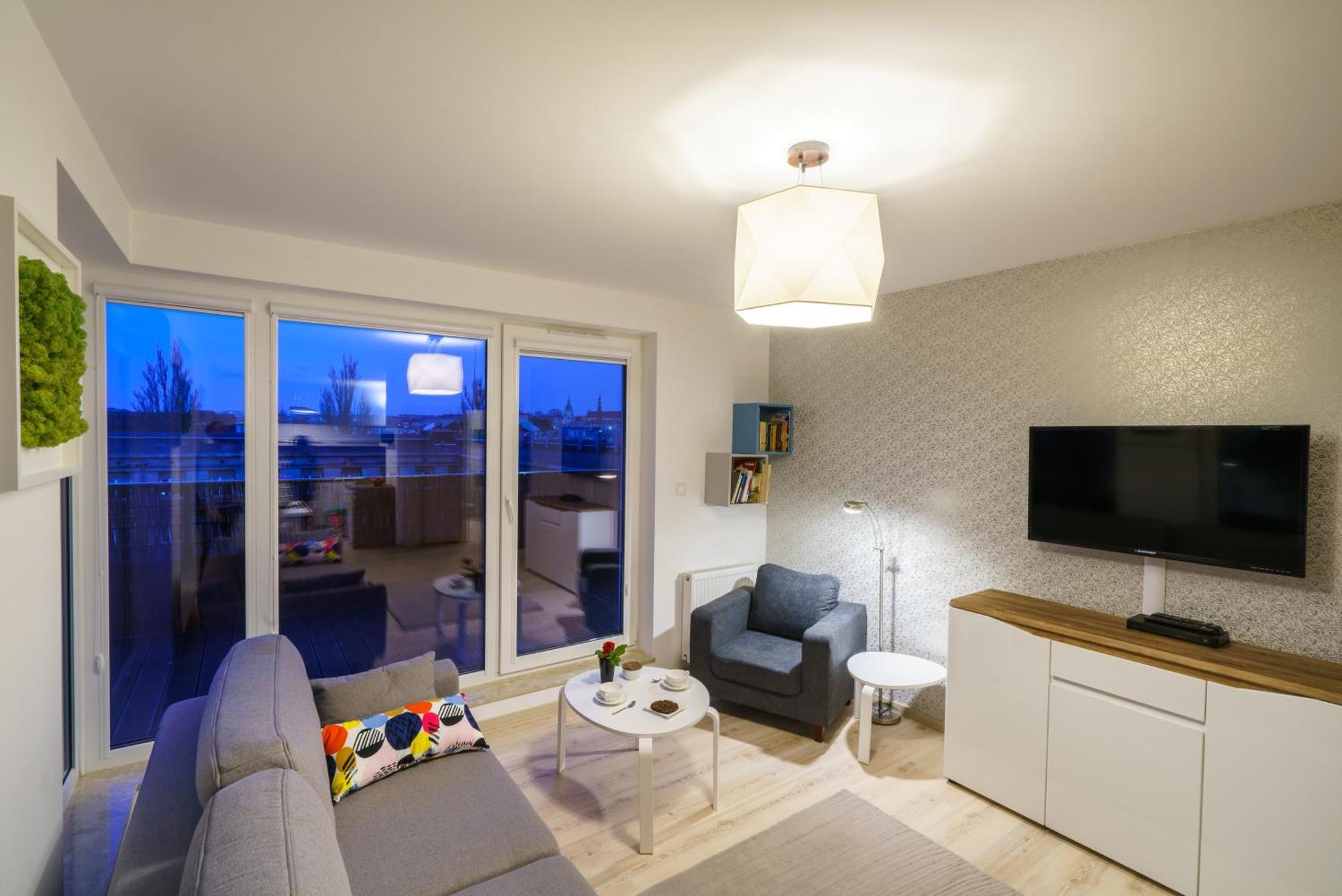 Apartament z tarasem Kielce Kültér fotó